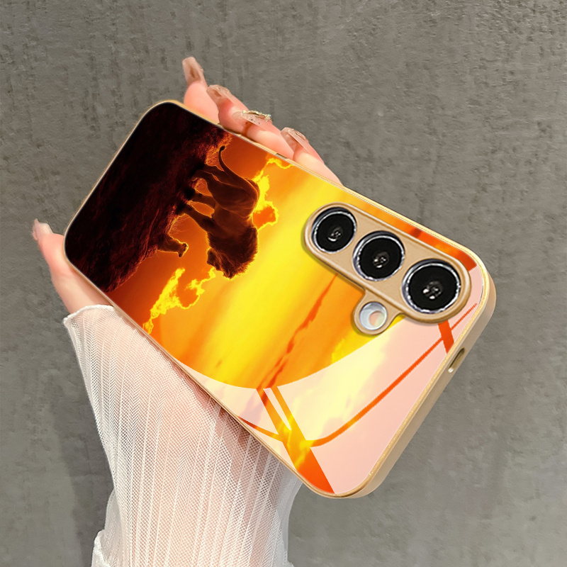 غطاء هاتف زجاجي بنقشة أسدية وش - مراجعة Samsung Galaxy S24 وسعره