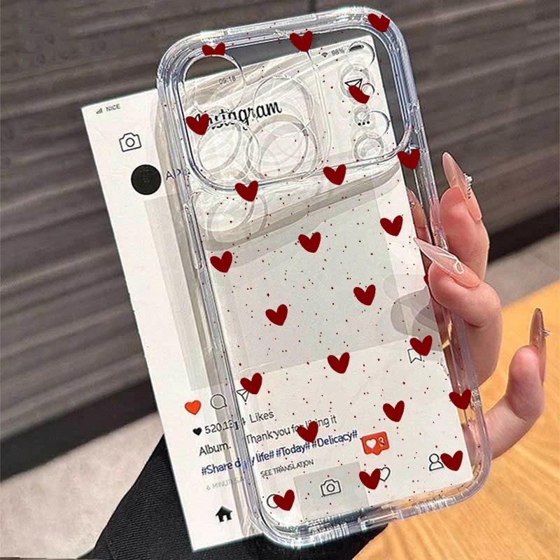 جراب هاتف شفاف بتصميم قلب بسيط - مراجعة Xiaomi Redmi Note 14 وسعره