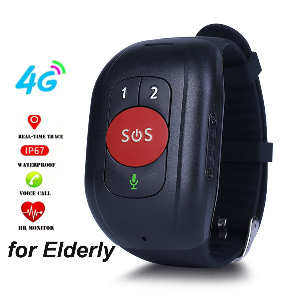 المسنين 4G SOS GPS ووتش GPS تت - مراجعة Fall Detection Watch وسعره