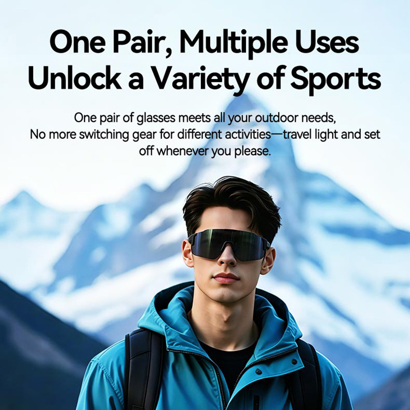 نظارات شمسية رياضية ذكية مزودة - مراجعة Smart Glasses Lens وسعره